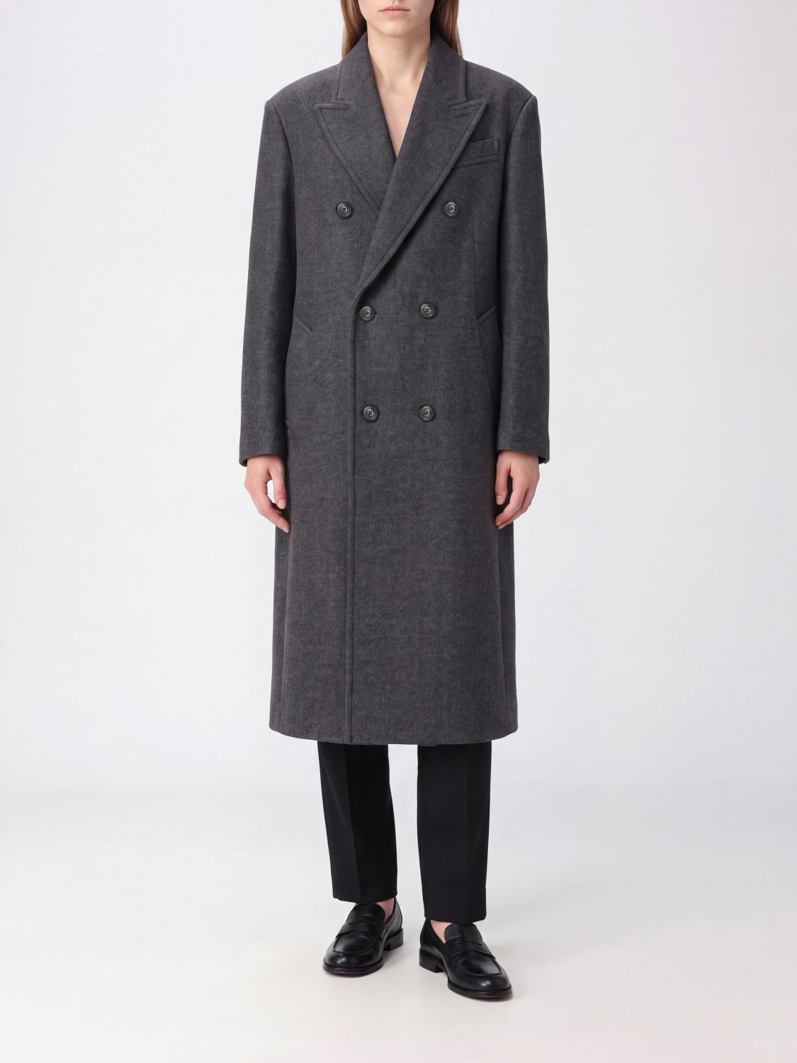AMI PARIS Coat Woman color Grey