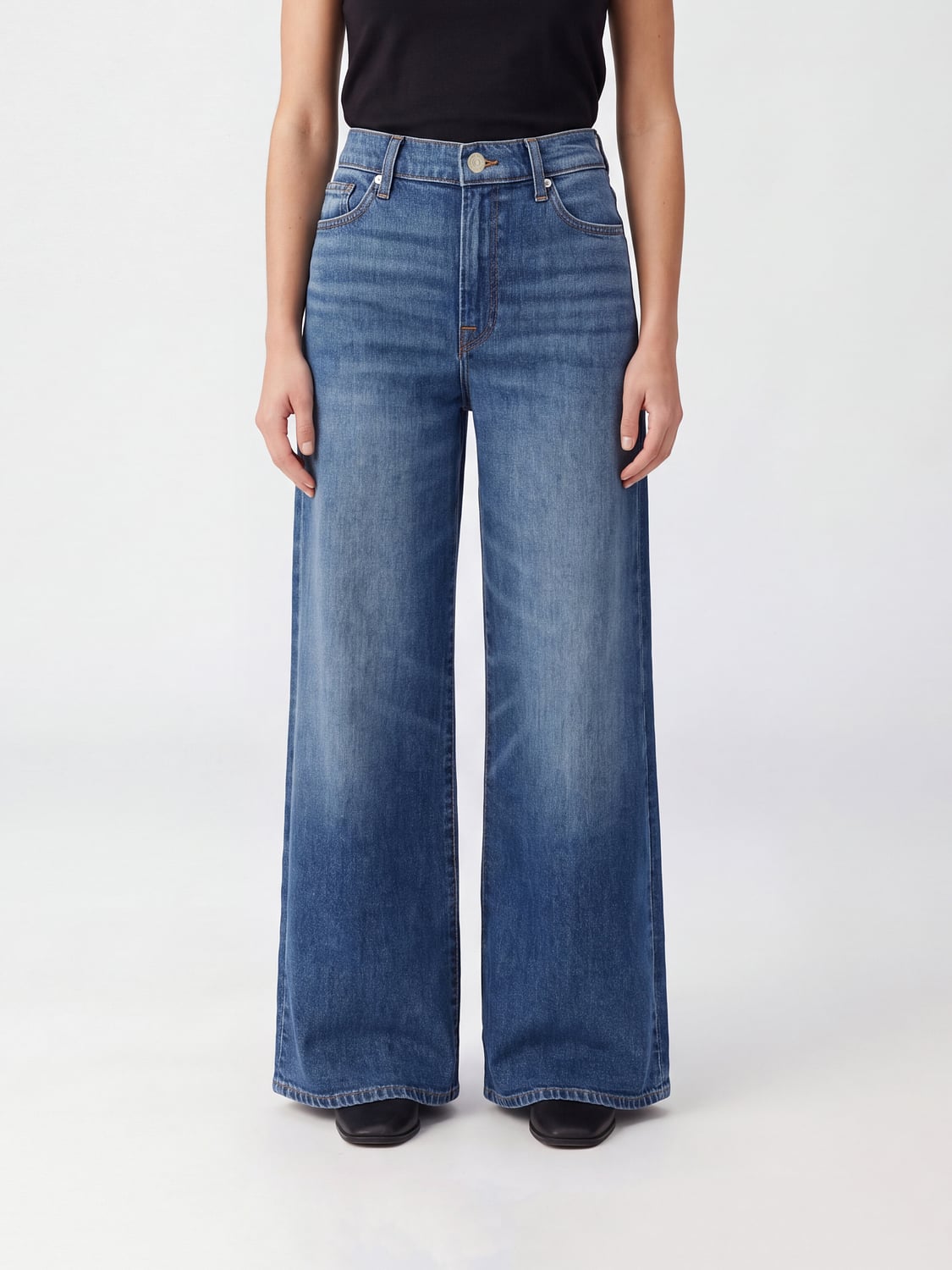 7 FOR ALL MANKIND Jeans Donna colore Denim