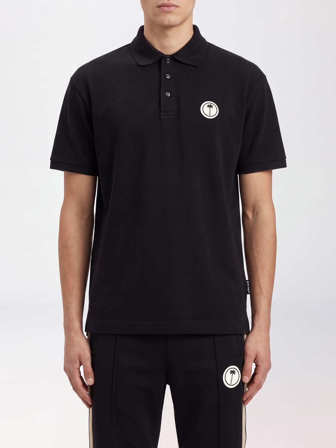 PALM ANGELS Polo Shirt Men color Black