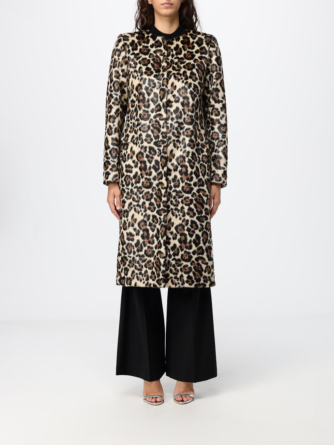 COLLINI MILANO 1937 Coat Woman color Brown