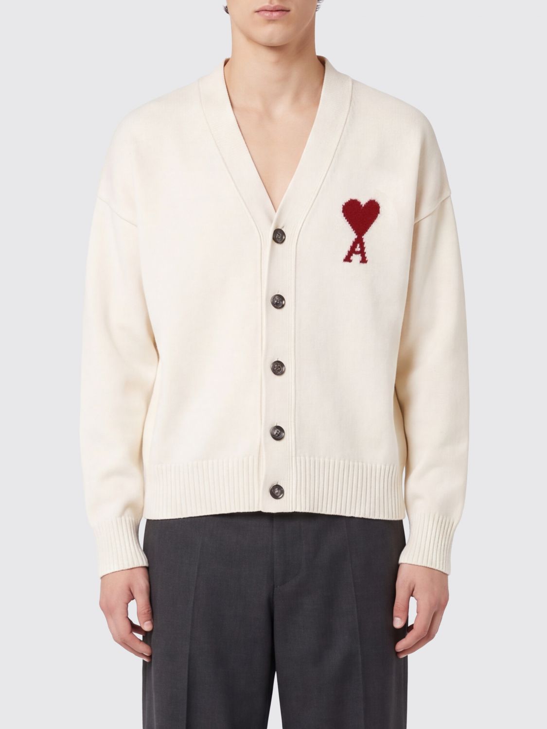 AMI PARIS Sweater Men color White