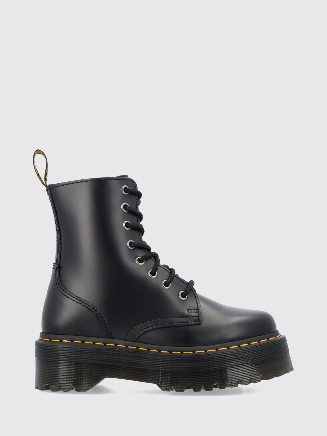Dr. Martens Jadon Combat Boots in Smooth Leather with Platform Sole