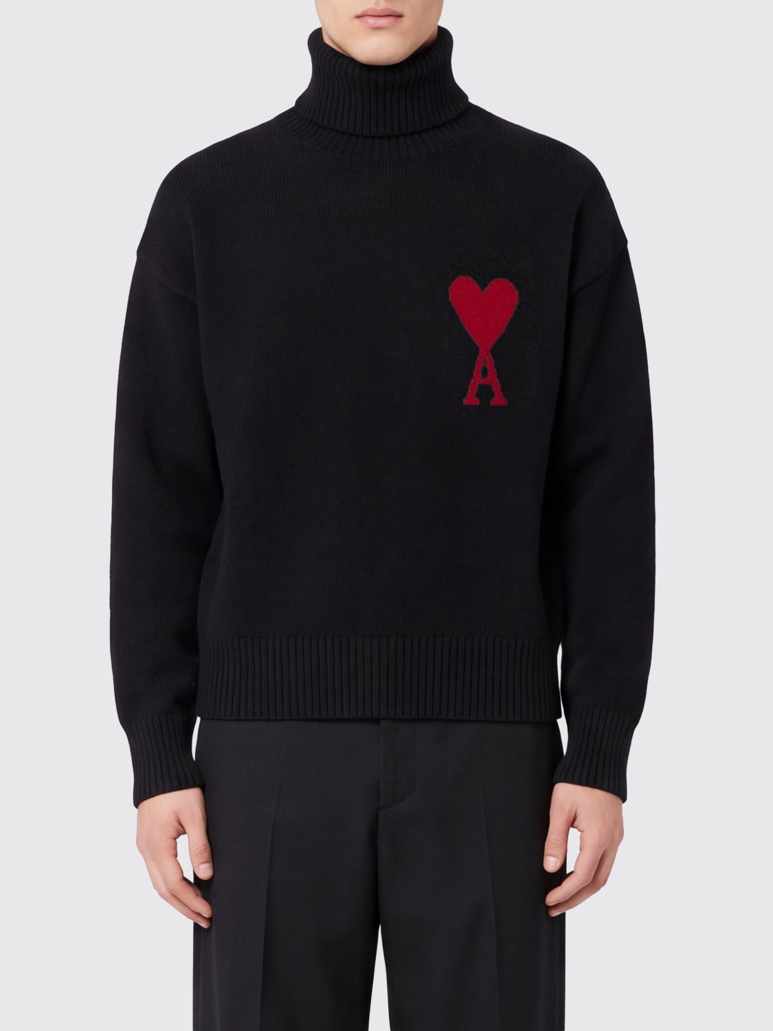 AMI PARIS Sweater Men color Black
