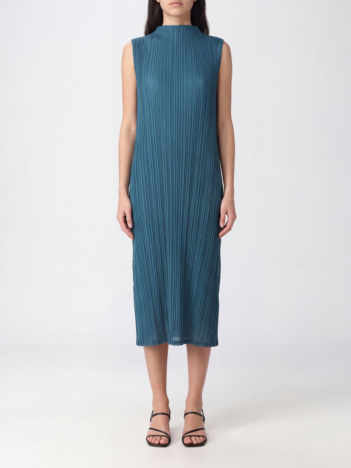 PLEATS PLEASE ISSEY MIYAKE Dress Woman color Blue