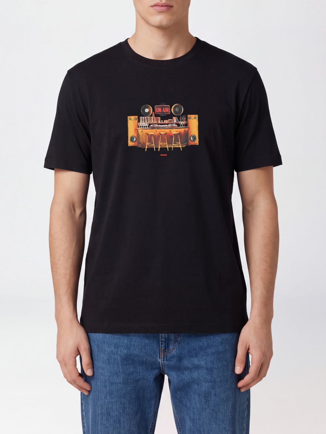 HUGO T-Shirt Uomo colore Nero