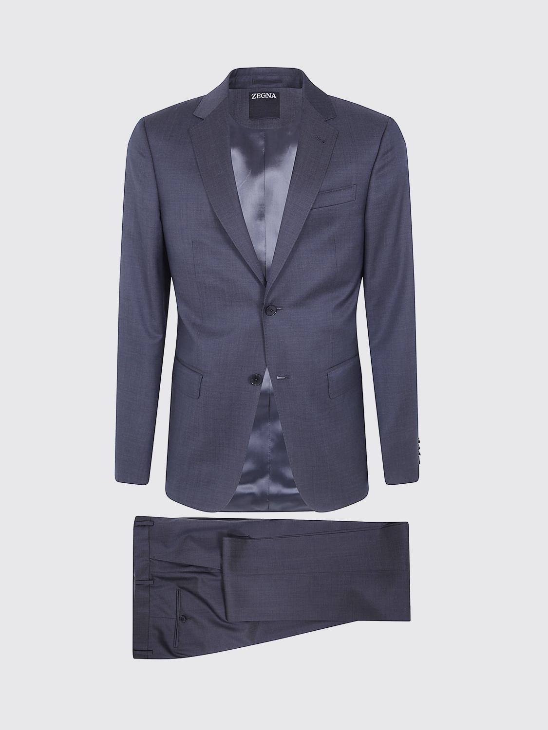 Zegna Suit Men Color Grey