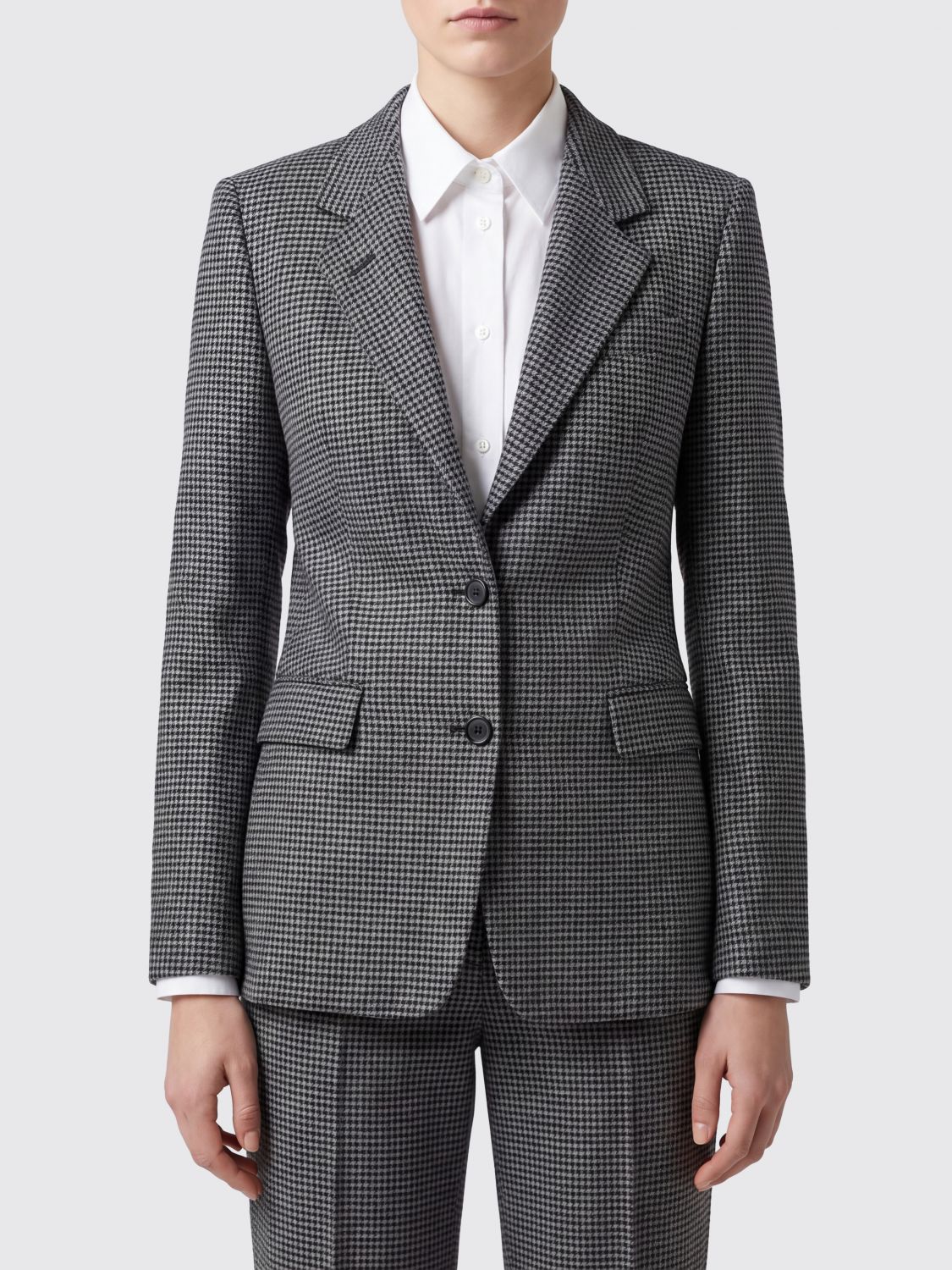 Tagliatore Single-Breasted Houndstooth Wool-Blend Blazer