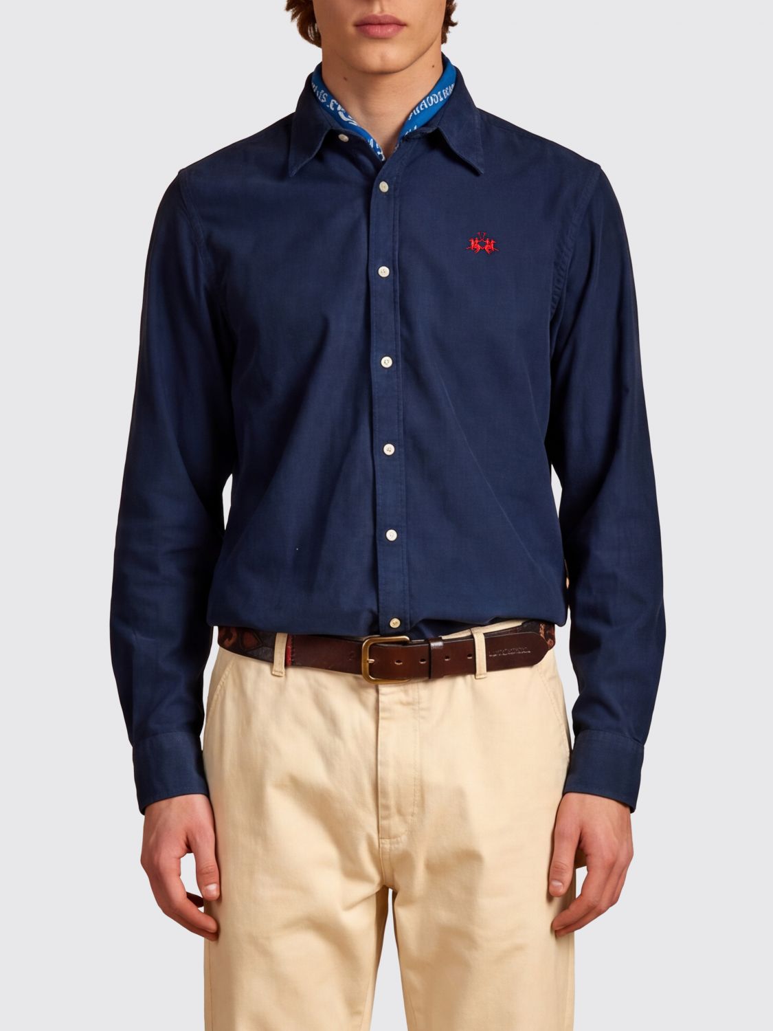 La Martina Shirt Men Color Navy
