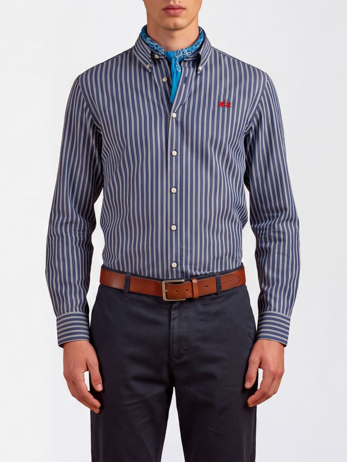 La Martina Shirt Men Color Indigo
