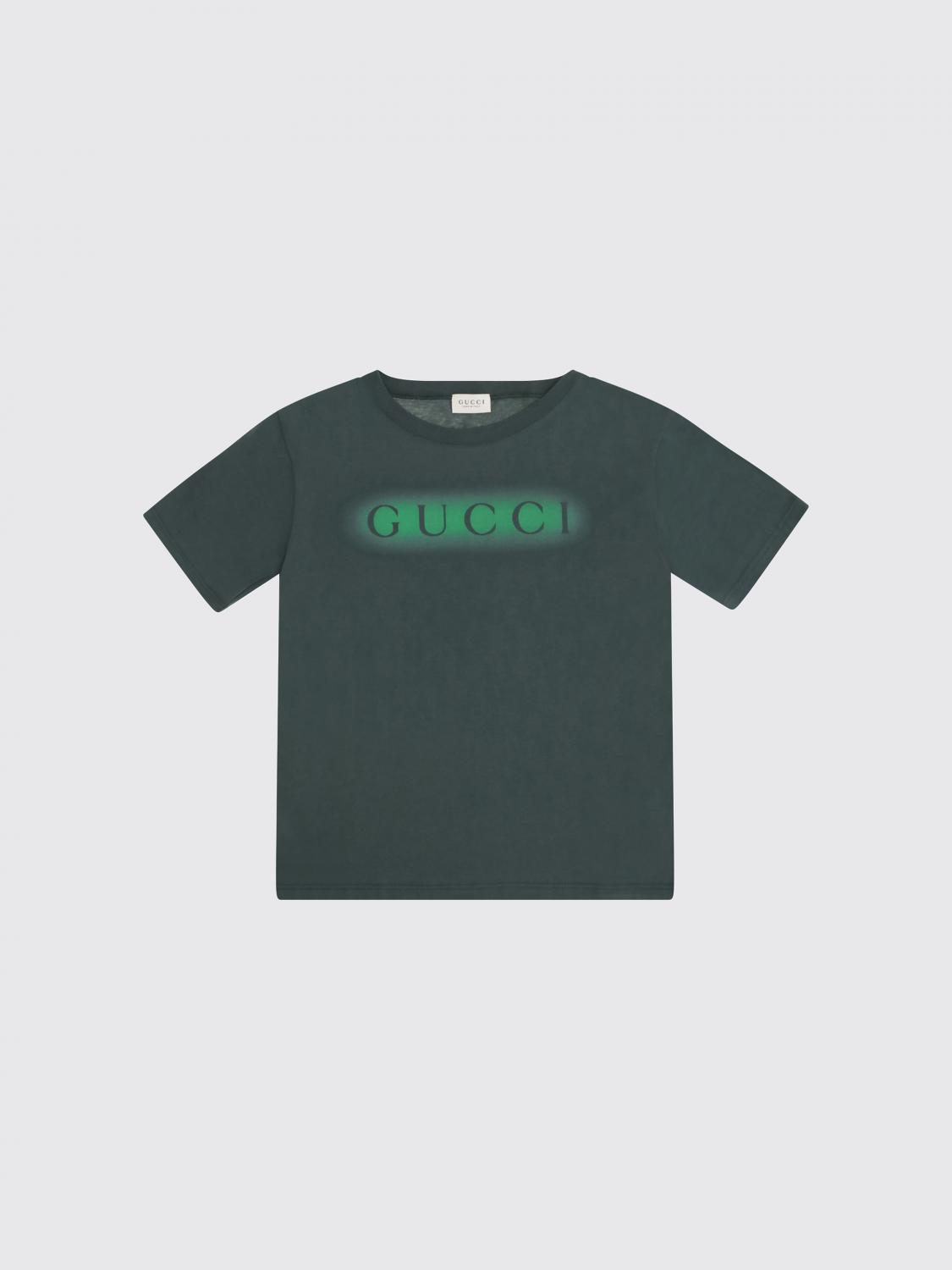 GUCCI T-Shirt Bambino colore Verde