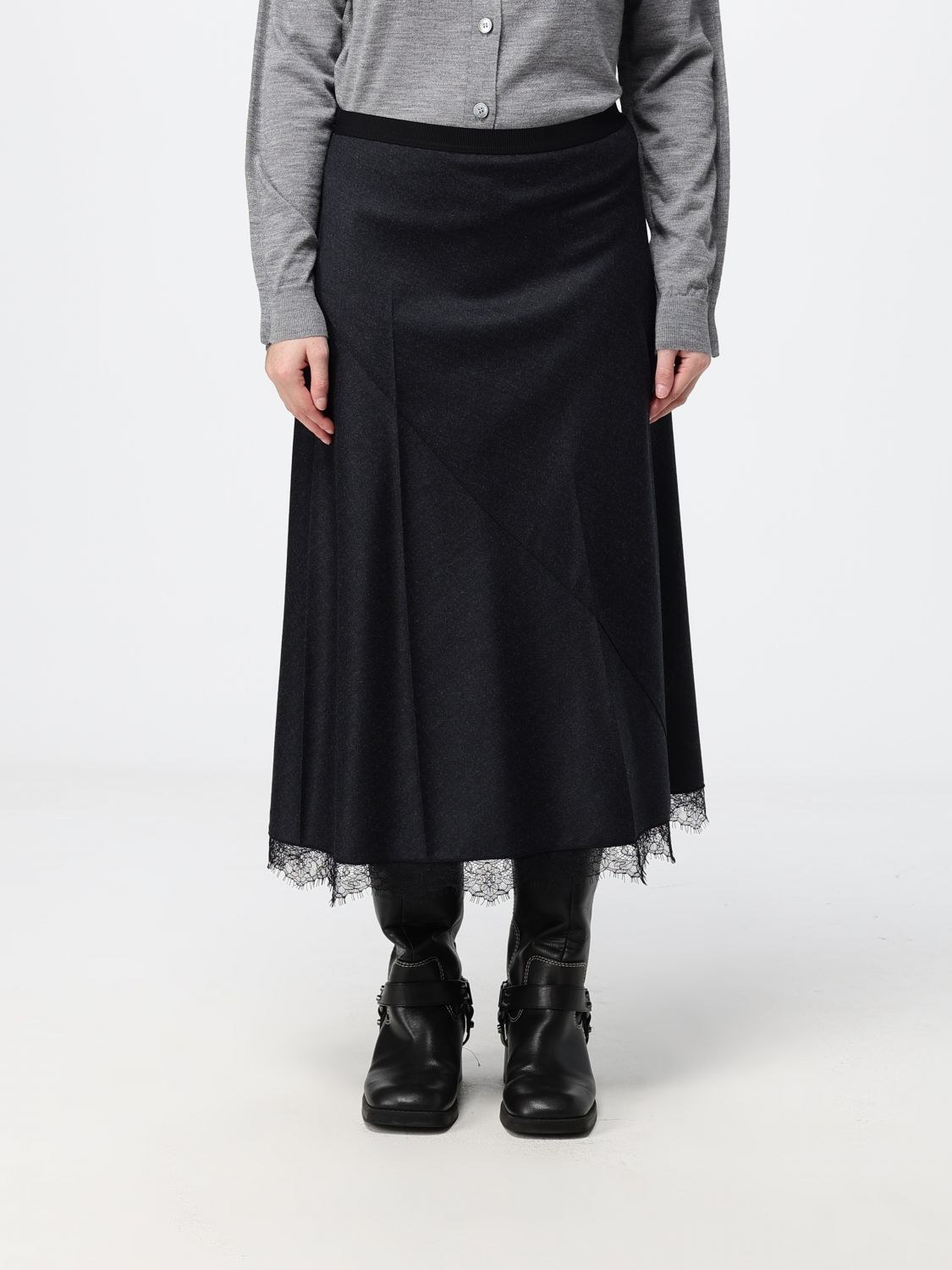 TELA Skirt Woman color Grey
