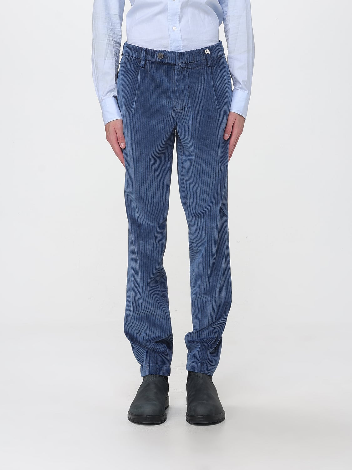 MYTHS Pants Men color Blue
