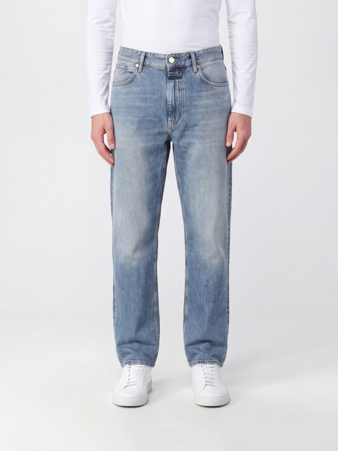 CLOSED Pants Men color Blue