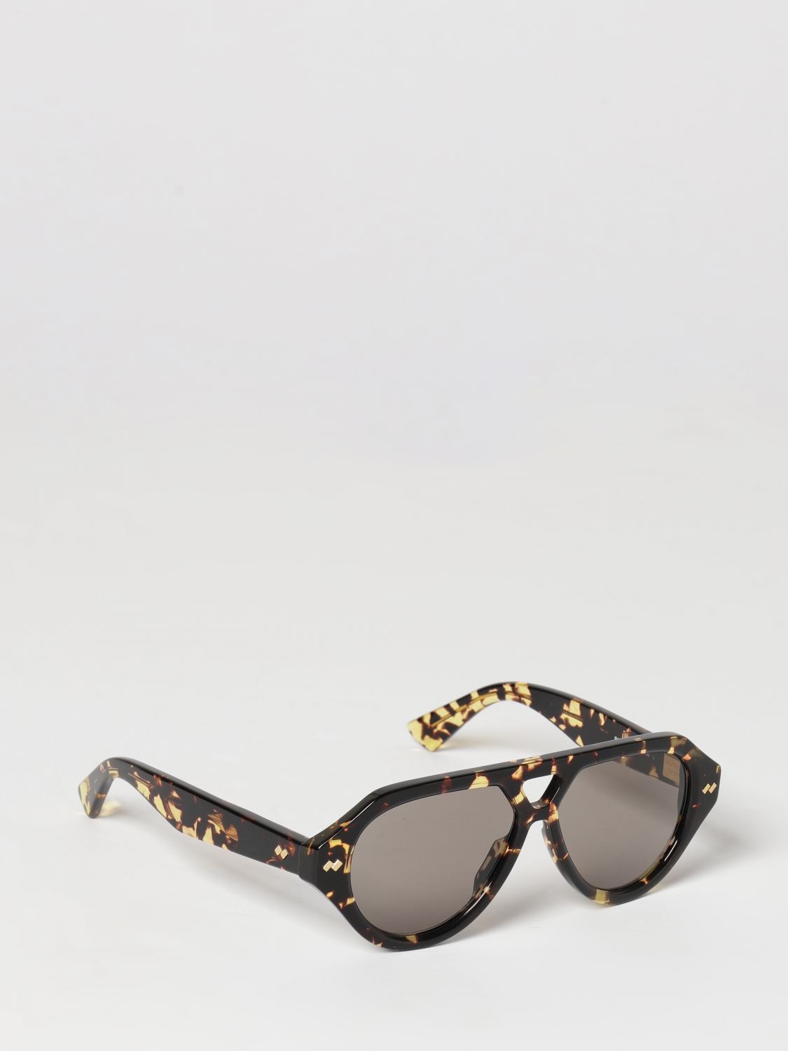 BOTTEGA VENETA Double Bridge Aviator Sunglasses in Recycled Acetate BOTTEGA VENETA Double Bridge Aviator Sunglasses in Recycled Acetate
