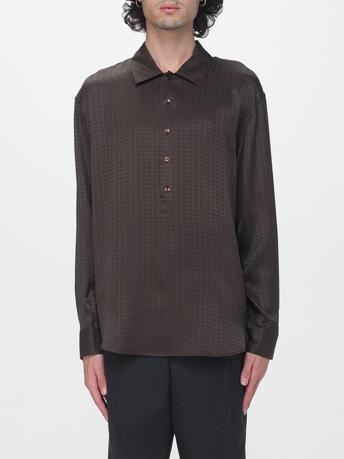 Saint Laurent Tapered Fit Virgin Wool Tailored Trousers with Pleats