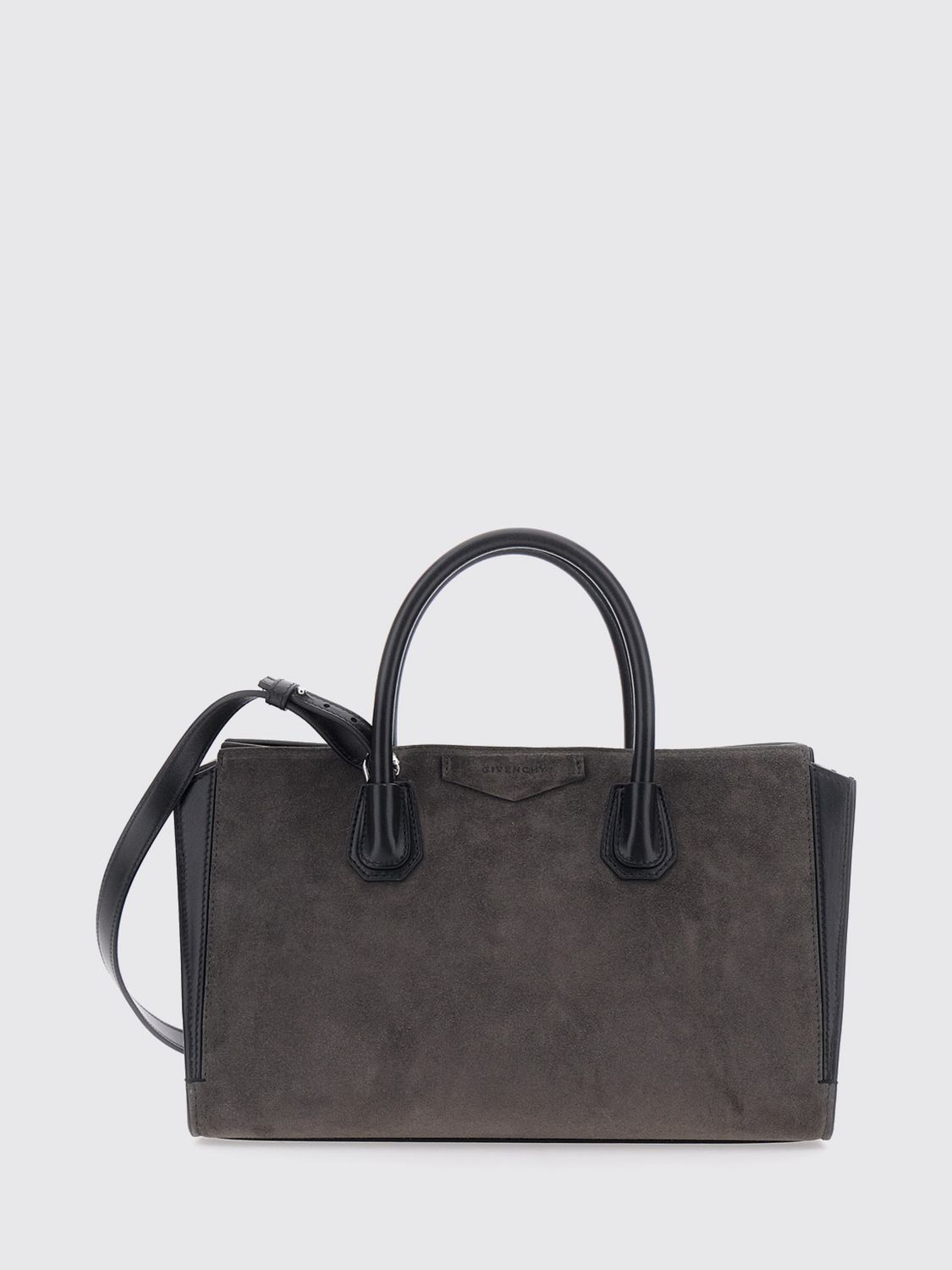 GIVENCHY Small Antigona Suede Calfskin Tote Bag with Shoulder Strap GIVENCHY Small Antigona Suede Calfskin Tote Bag with Shoulder Strap