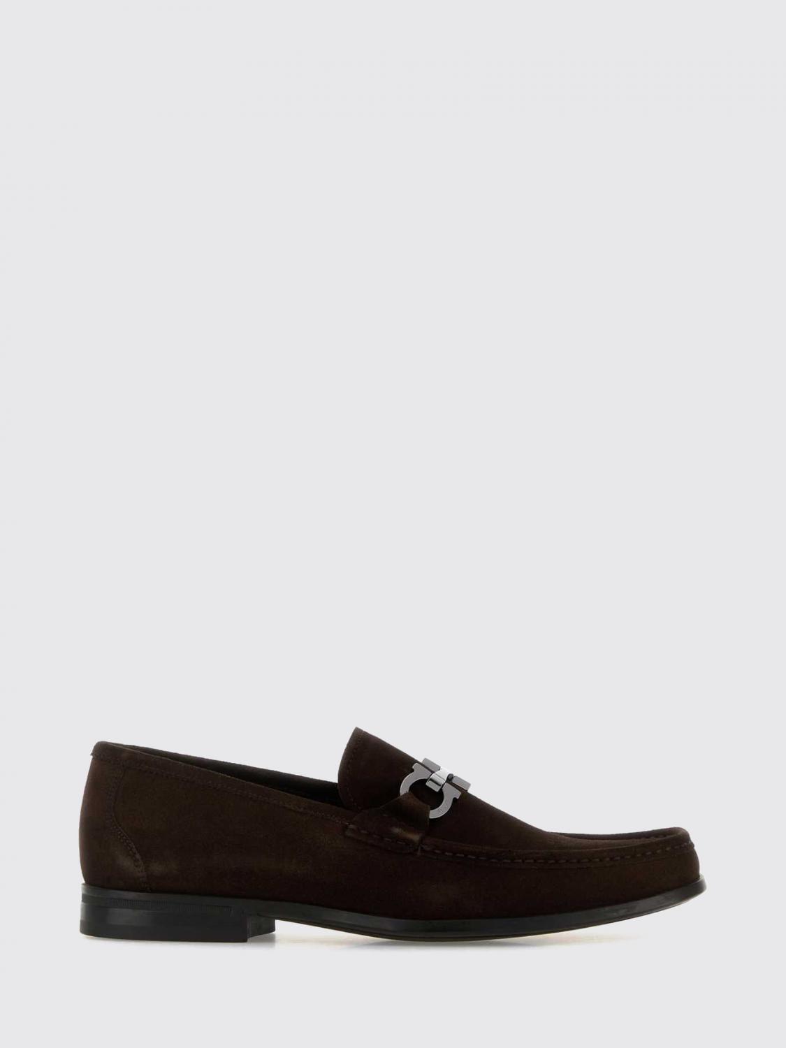 FERRAGAMO Loafers Men color Dark