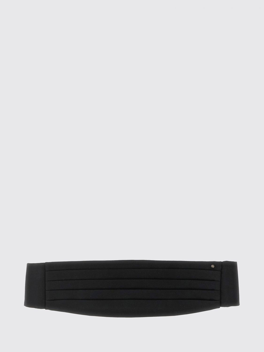 GUCCI Pleated Pure Silk Cummerbund with GG Detail