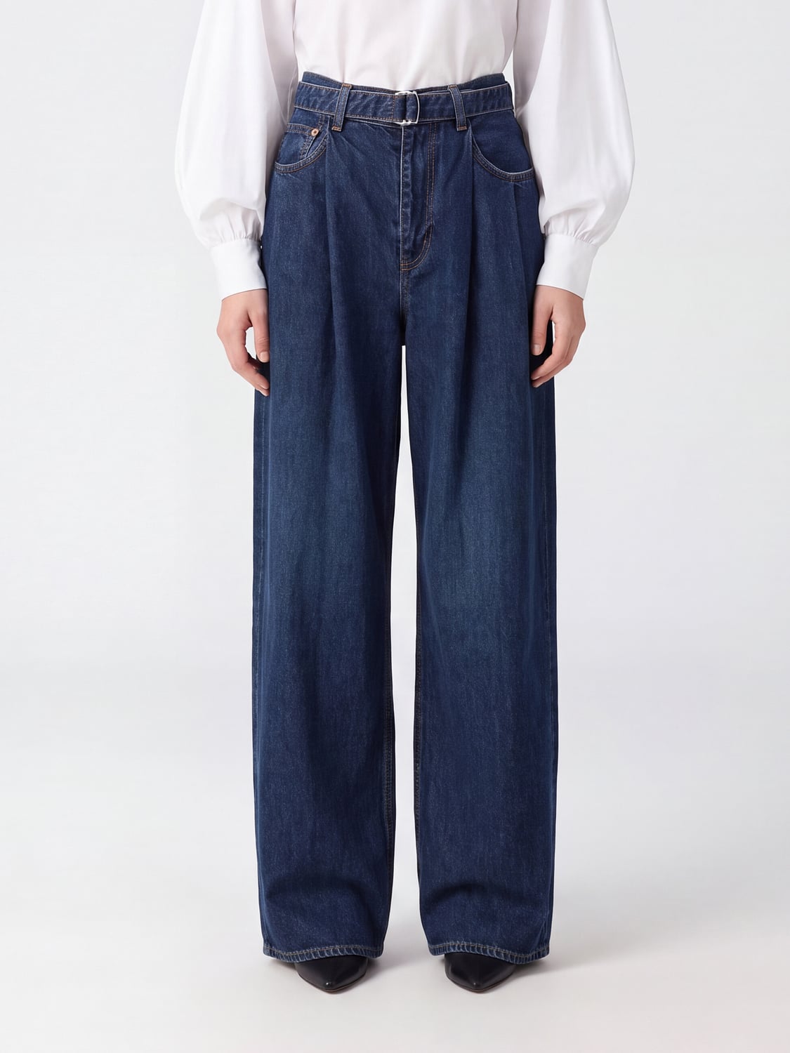 SACAI Jeans Woman color Blue