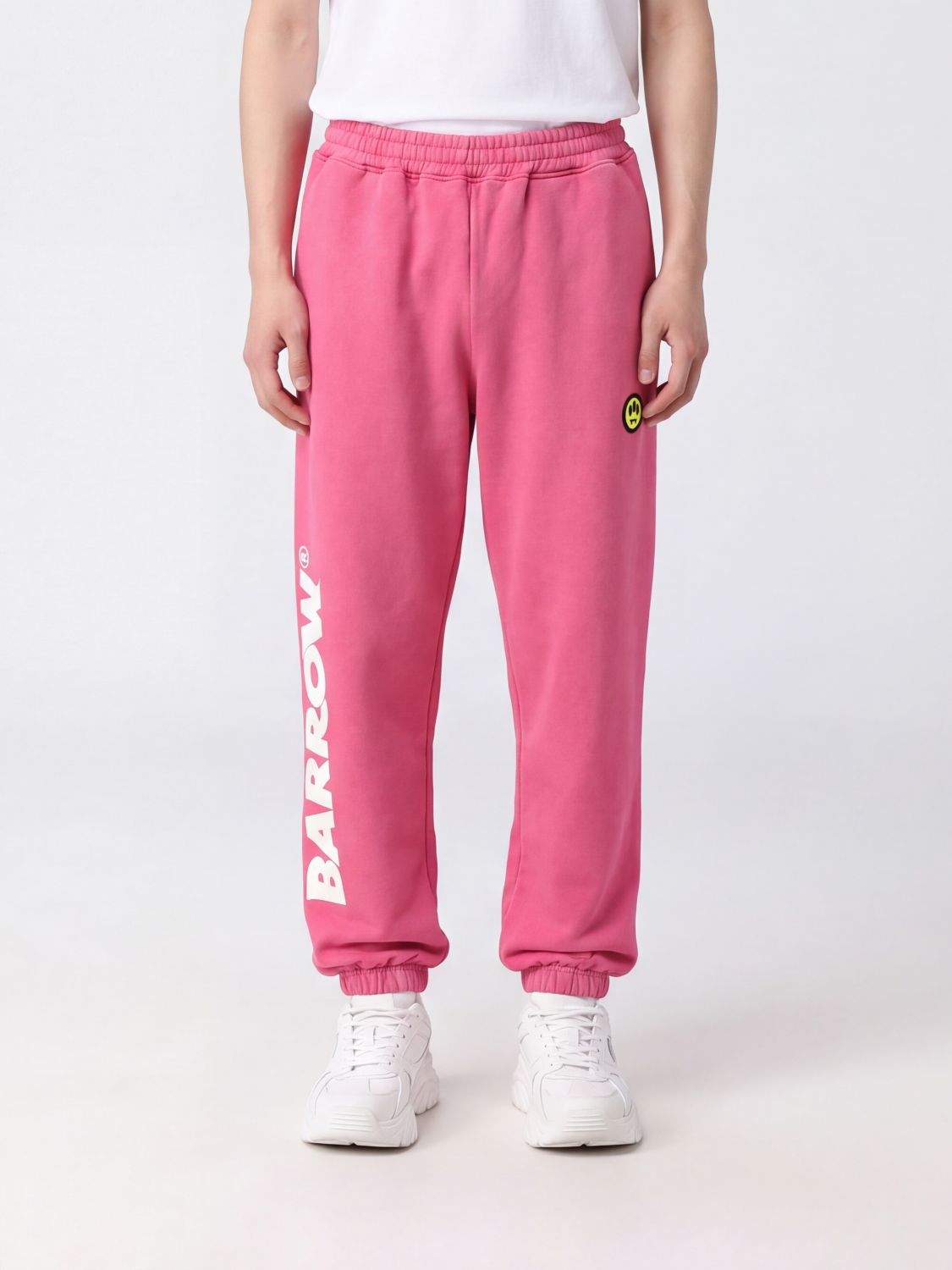 BARROW Jogging Trousers in Jersey with Contrasting Logo and Elasticated Waist