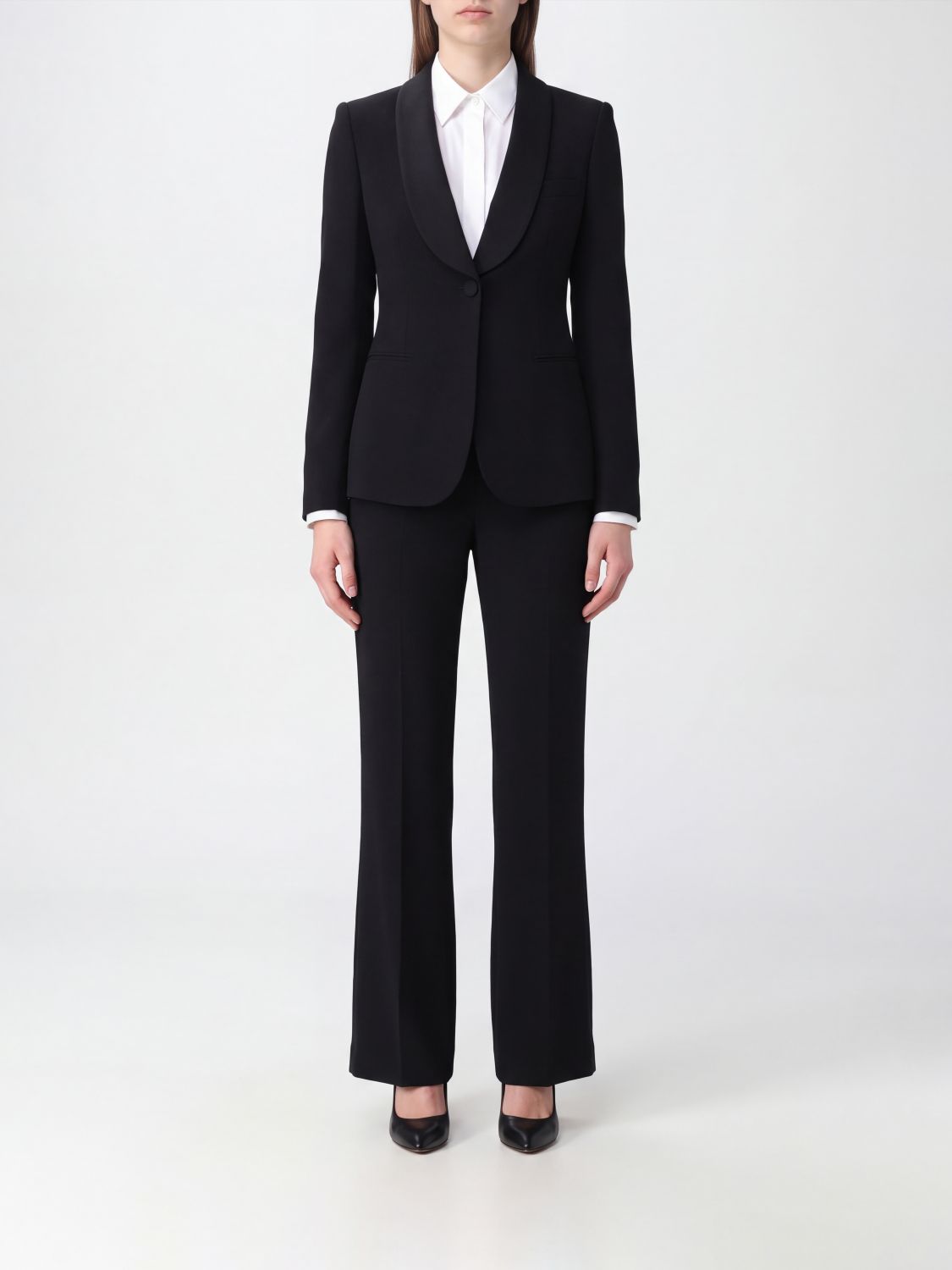 GIORGIO ARMANI Two-Piece Pure Silk Suit with Single-Breasted Blazer