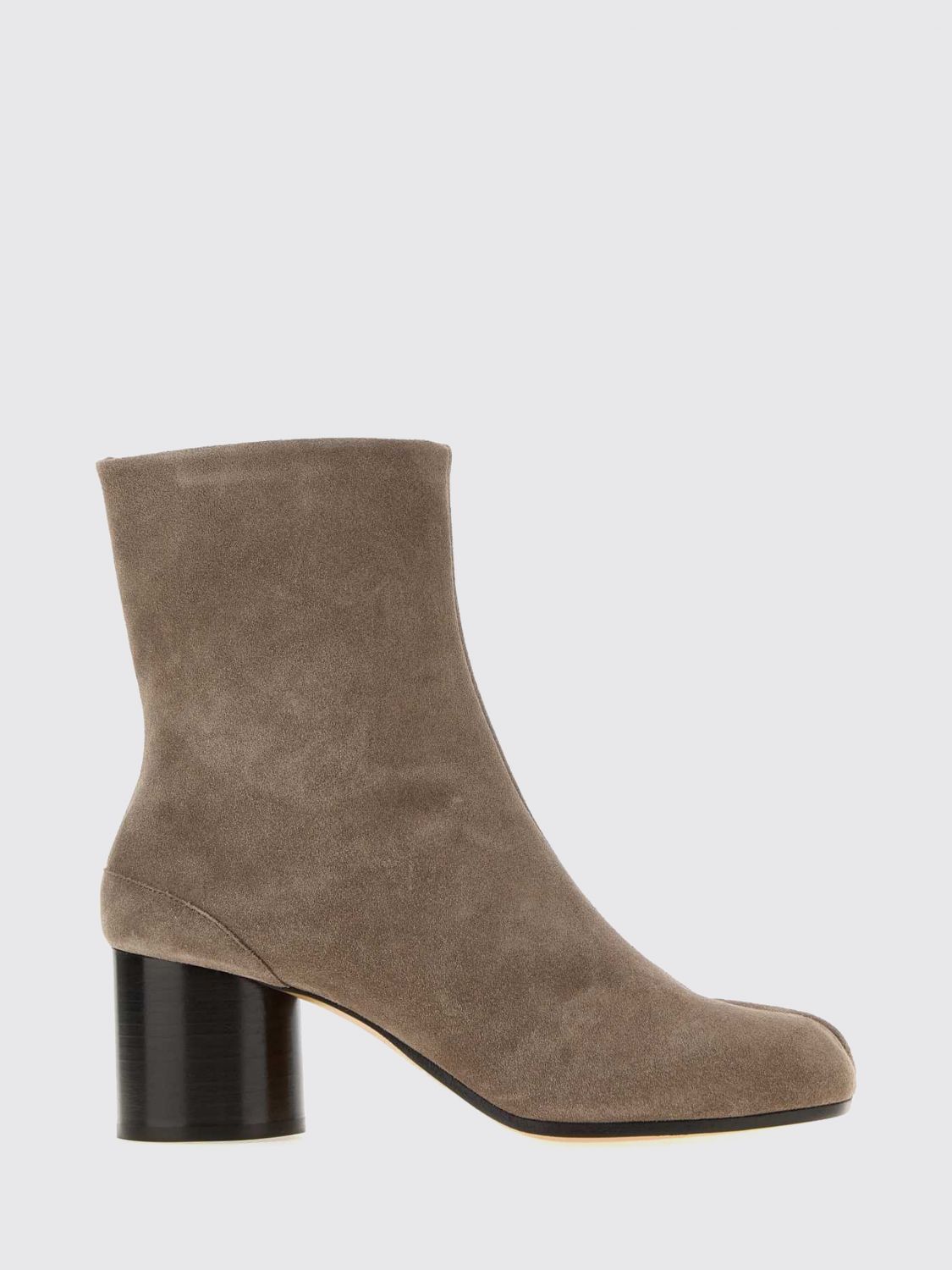 Maison Margiela Tabi Suede Ankle Boots with Cylindrical Heel