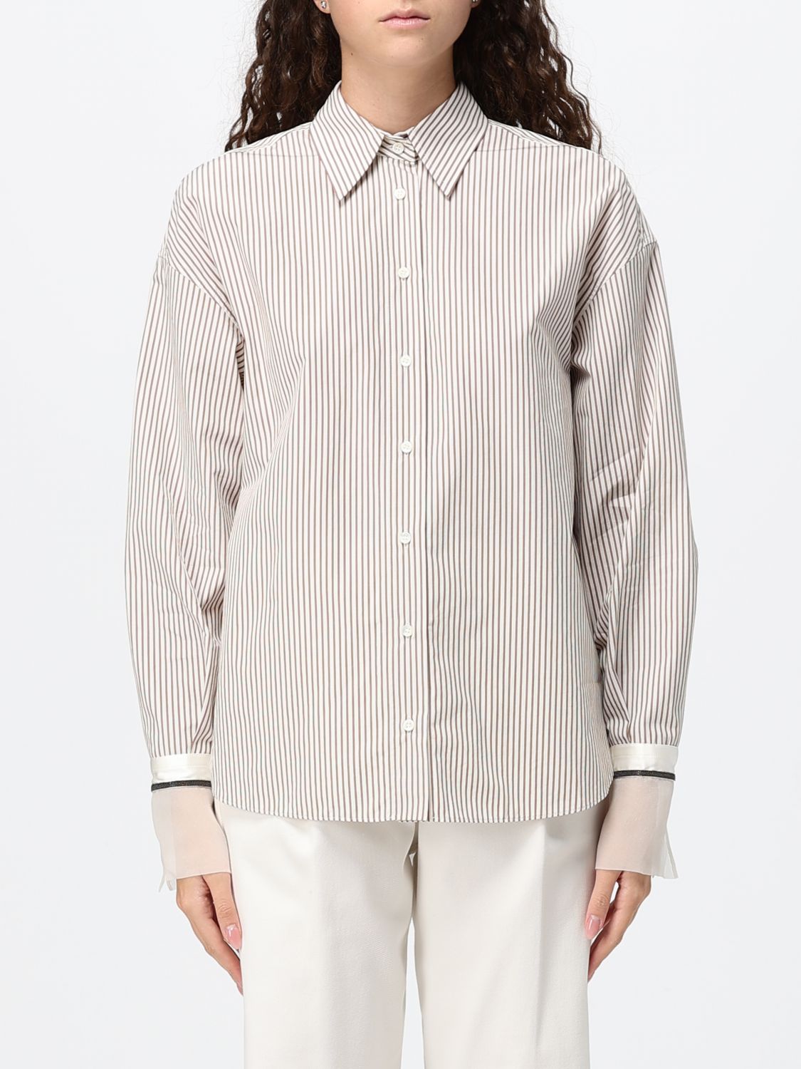 BRUNELLO CUCINELLI Shirt Woman color Beige