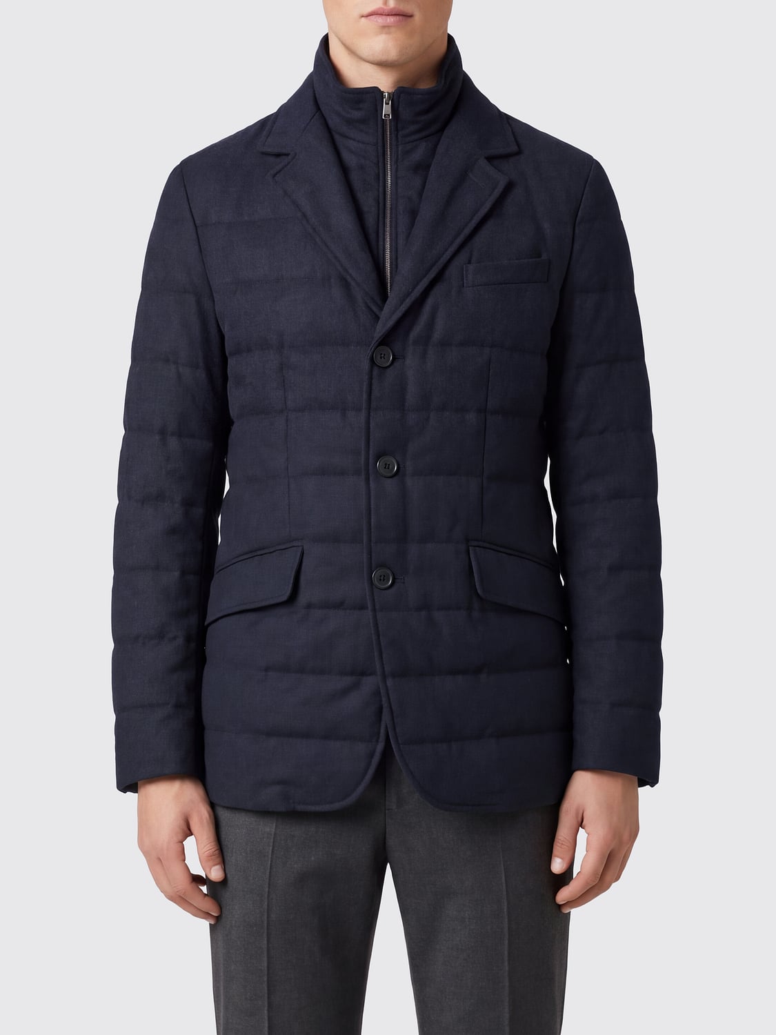 HERNO Jacket Men color Navy