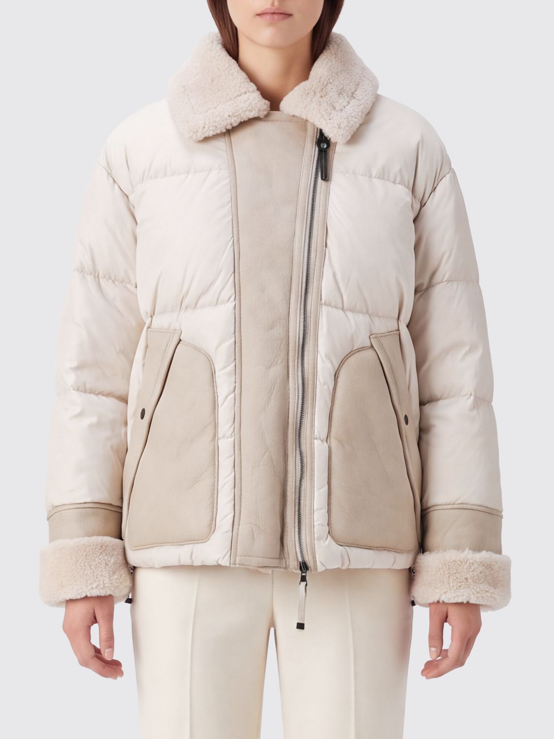 PARAJUMPERS Jacket Woman color Yellow Cream