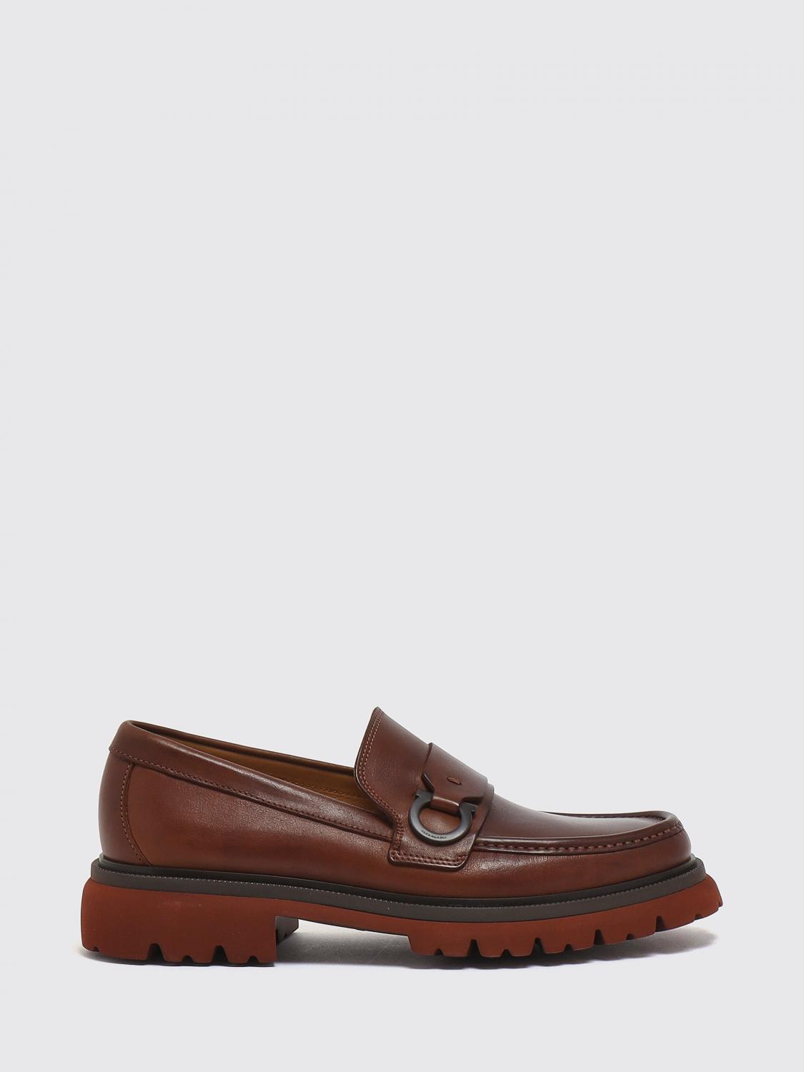 FERRAGAMO Loafers Men color Brown