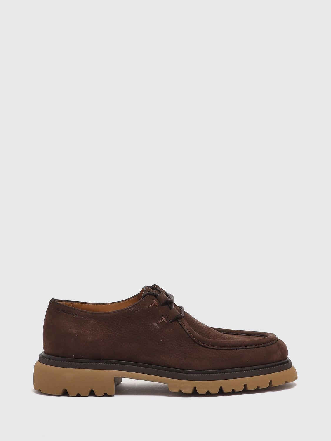 FERRAGAMO Brogue Shoes Men color Dark