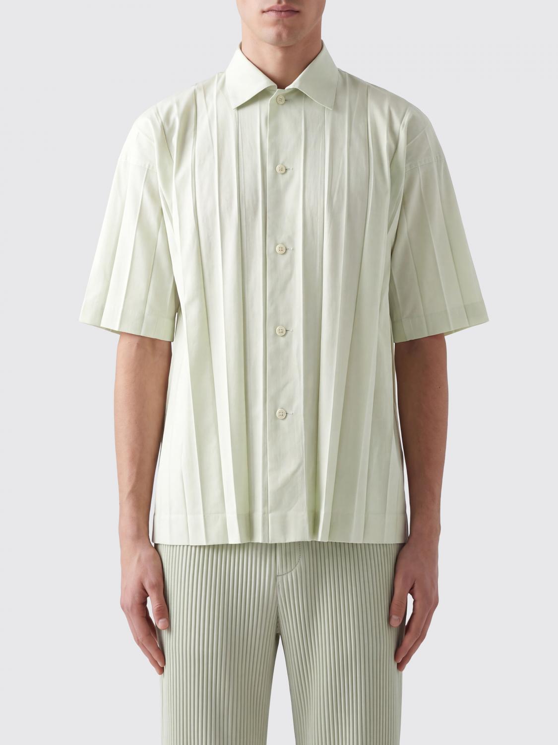 HOMME PLISSE' ISSEY MIYAKE Camicia Uomo colore Verde