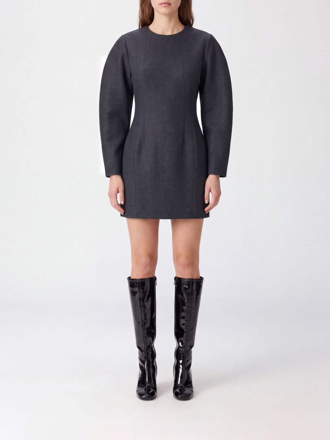Parosh P. A.R. O.S. H. Long-Sleeved Wool Mini Sheath Dress