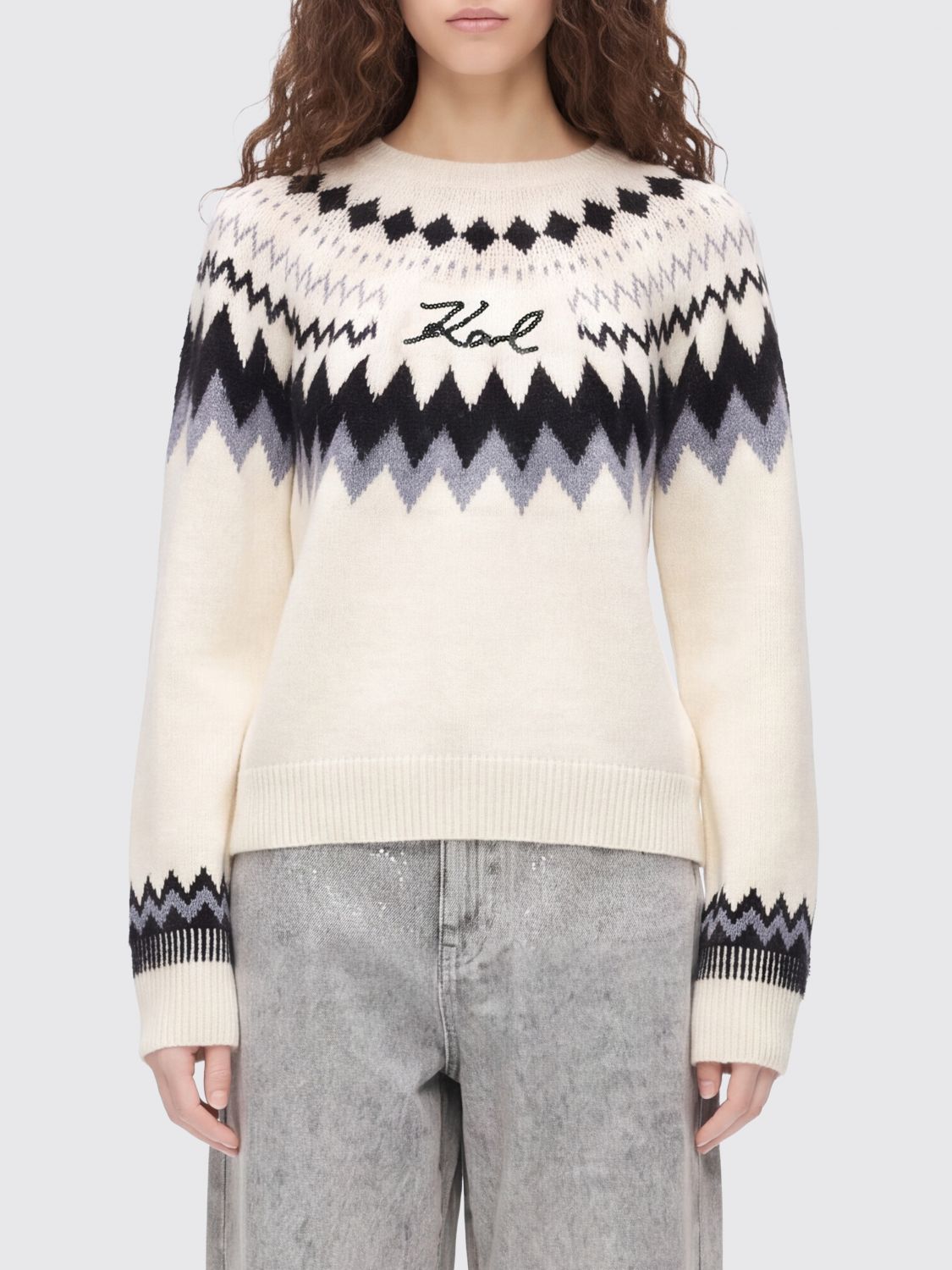 KARL LAGERFELD Maglia Donna colore Bianco