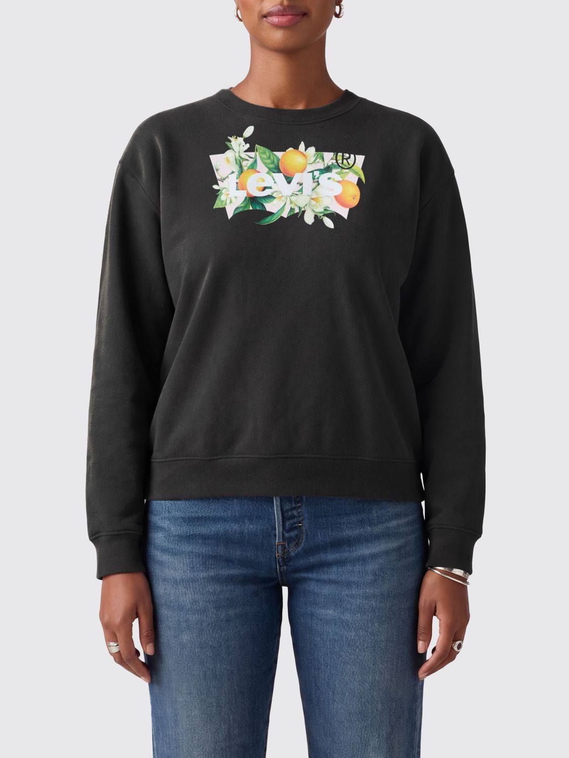 LEVI'S Felpa Donna colore Nero