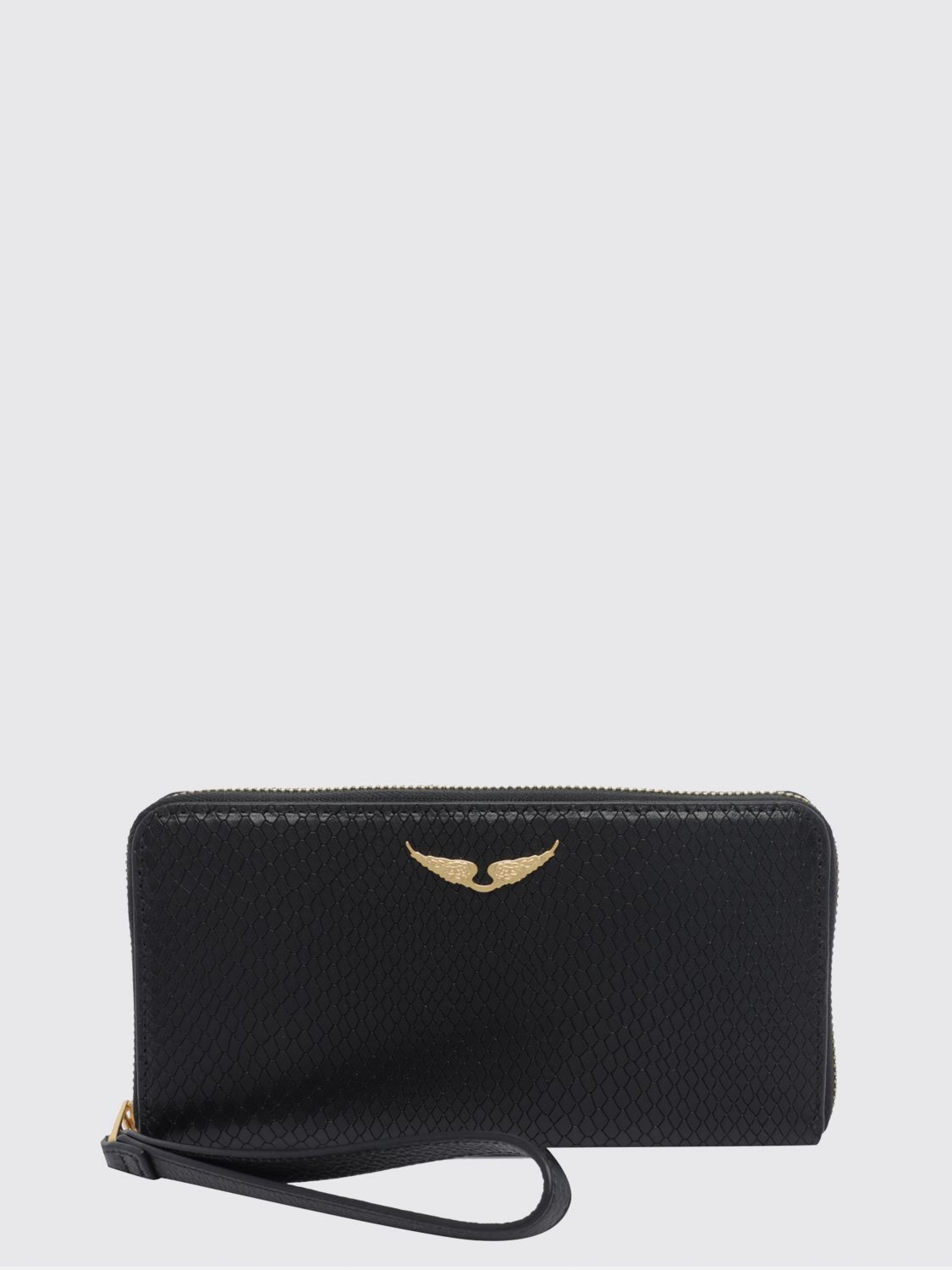 Zadig & Voltaire Python Print Calf Leather Continental Wallet