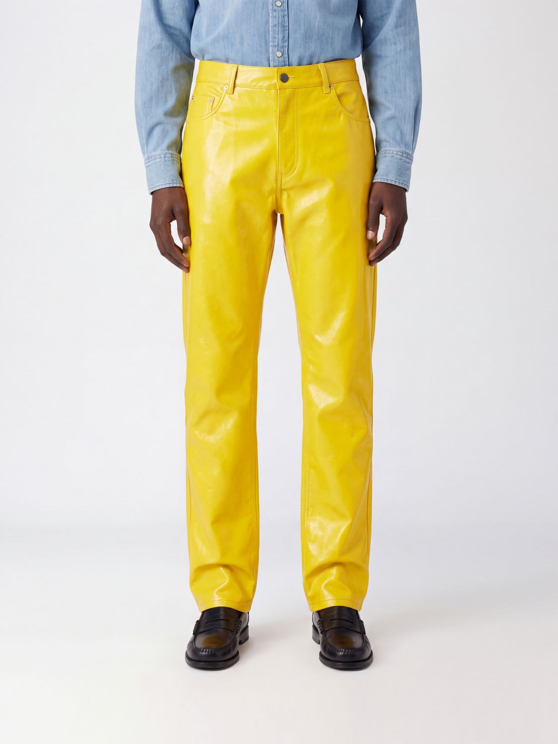 LOEWE Pants Men color Yellow