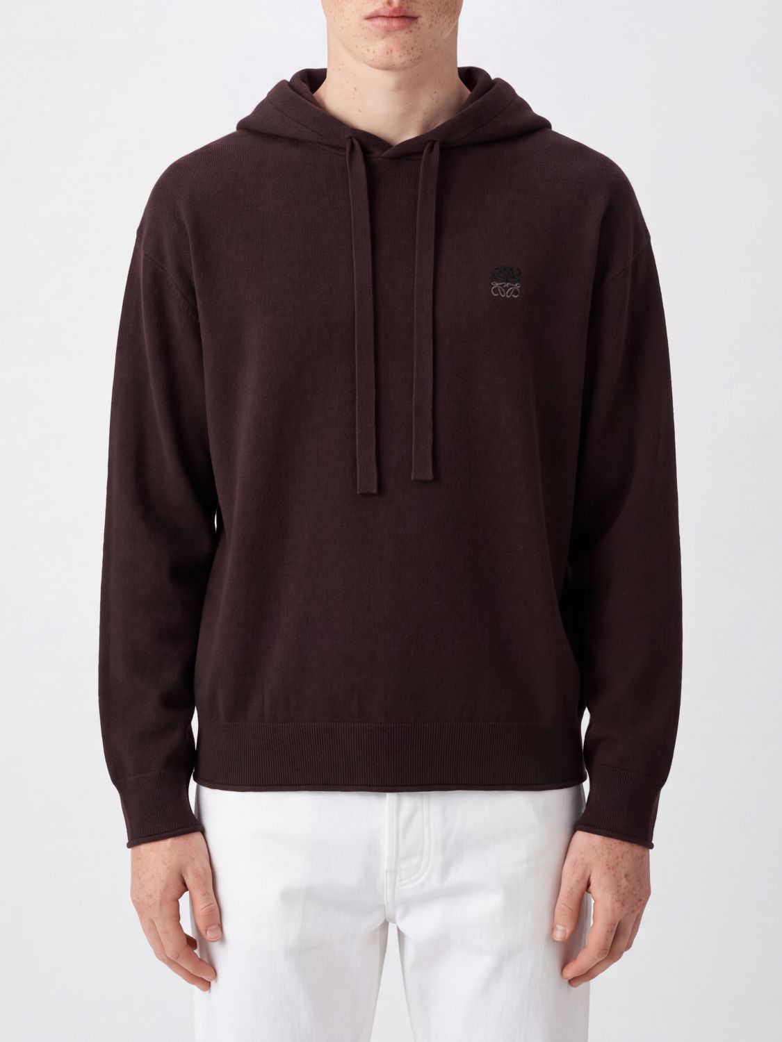Loewe Relaxed Fit Cotton Hoodie with Dropped Shoulders