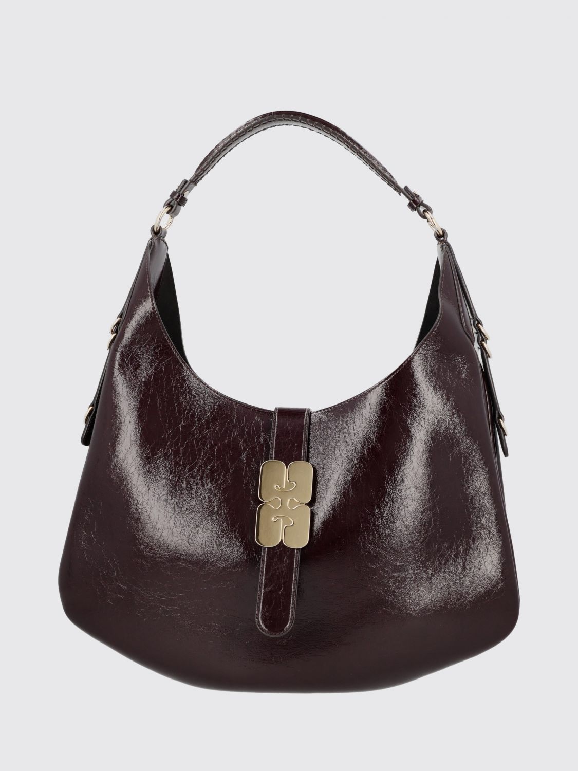 GANNI Shoulder Bag Woman color Smoke Grey