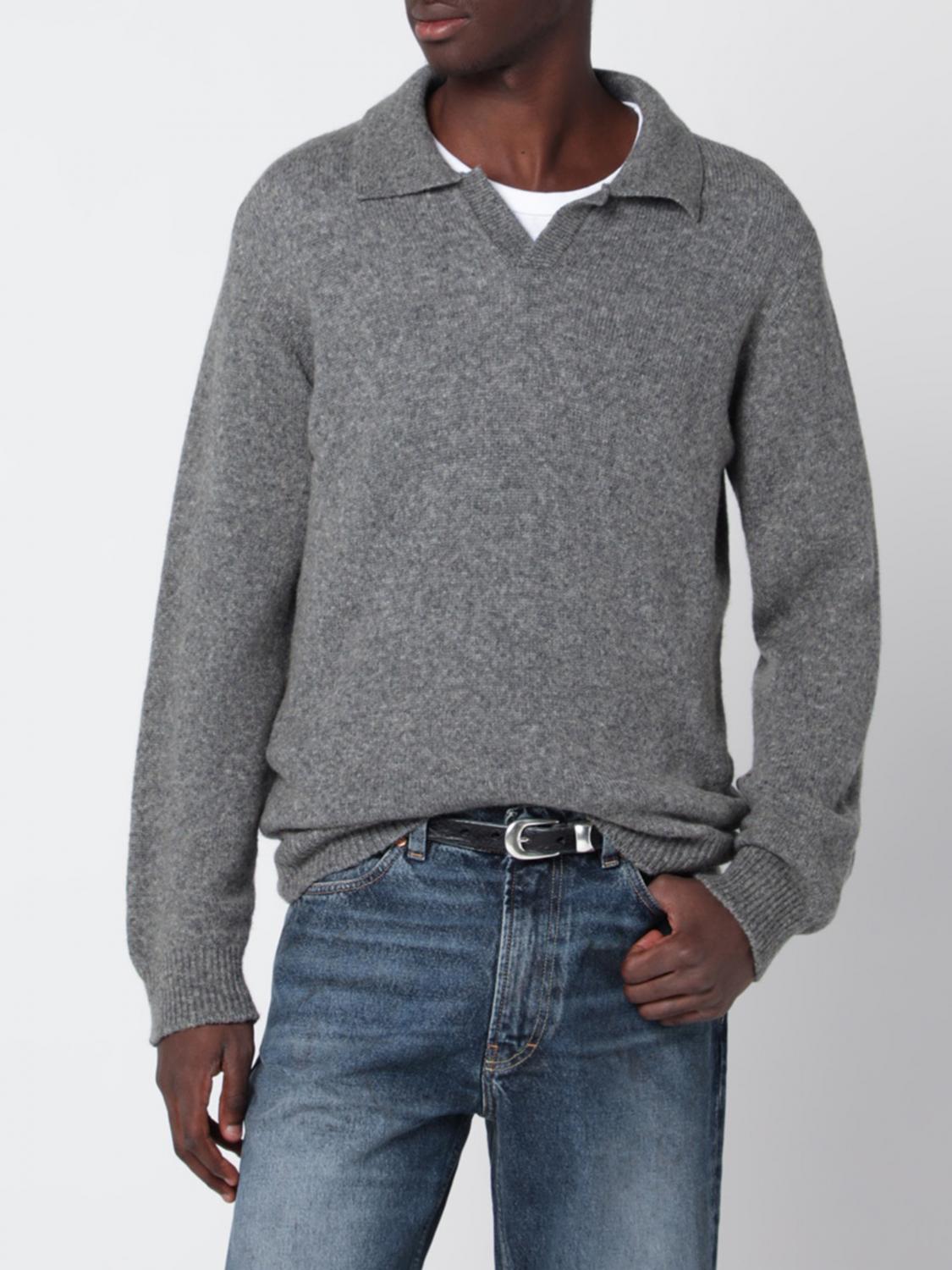 Roberto Collina Long-Sleeved Wool and Cashmere Knit Polo Shirt