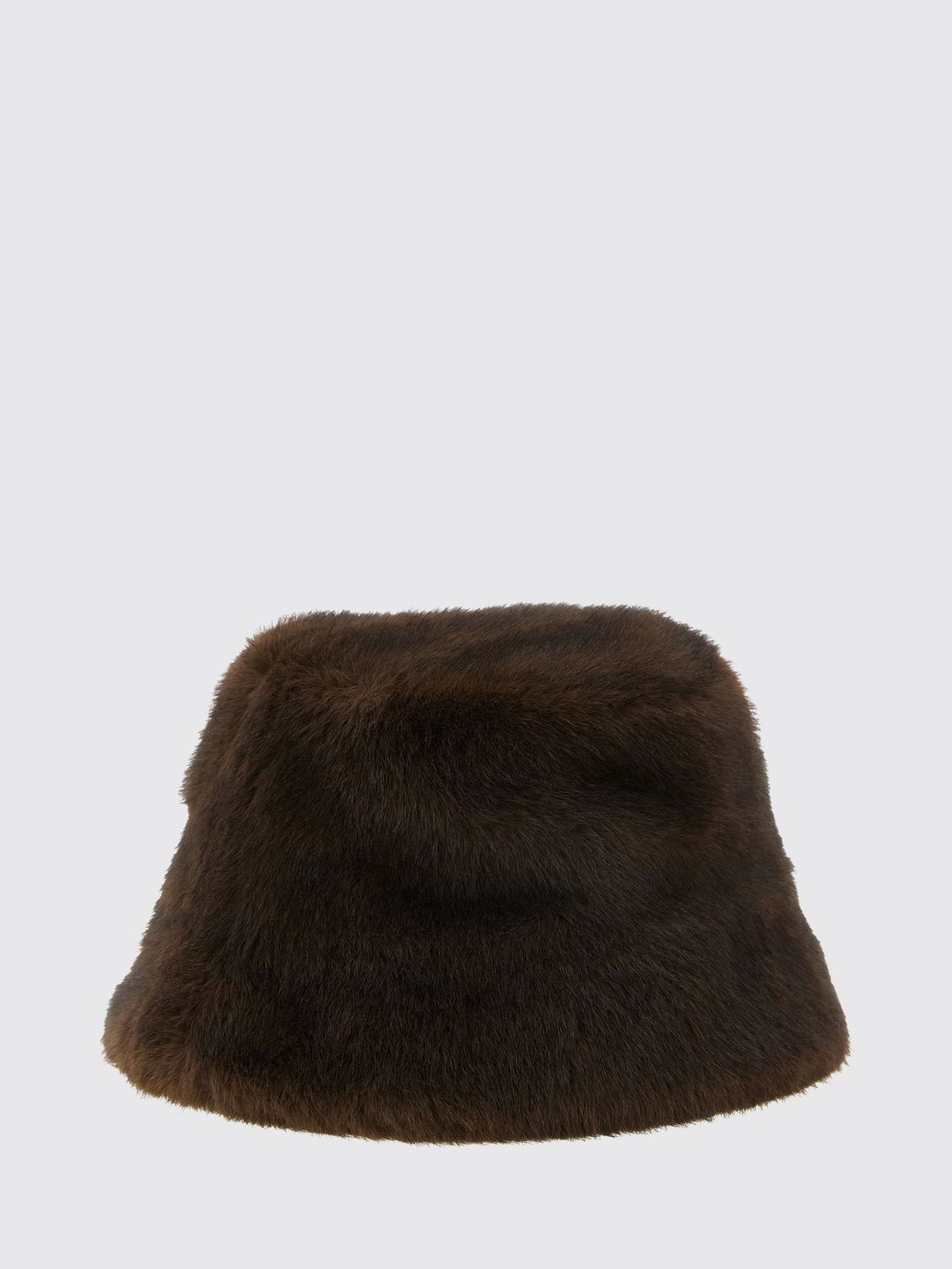 Parosh P. A.R. O.S. H. Medium Brim Bucket Hat in Faux Fur