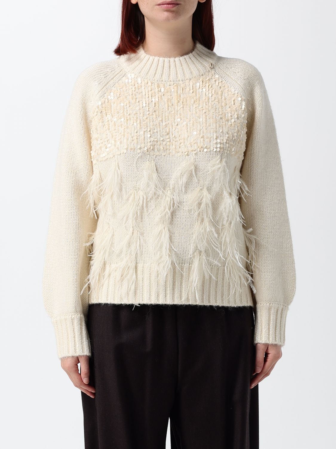 Liu •jo Liu Jo Sweater Woman In Neutral