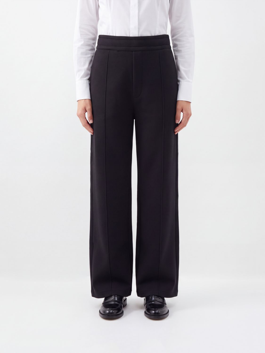 AMI PARIS Embroidered Monogram Cotton Blend Joggers by