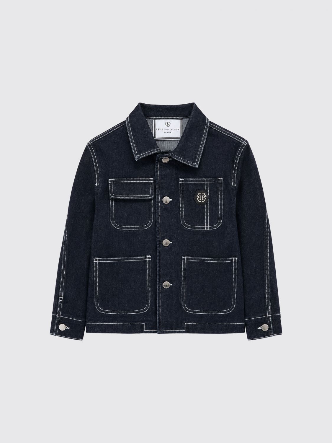 PHILIPP PLEIN Coat Kids color Blue