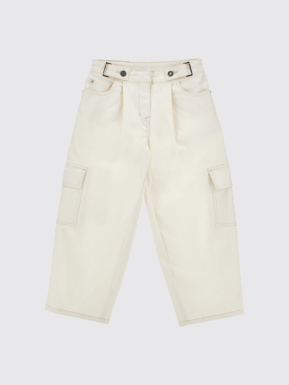 ERMANNO SCERVINO JUNIOR Jeans Bambino colore Panna