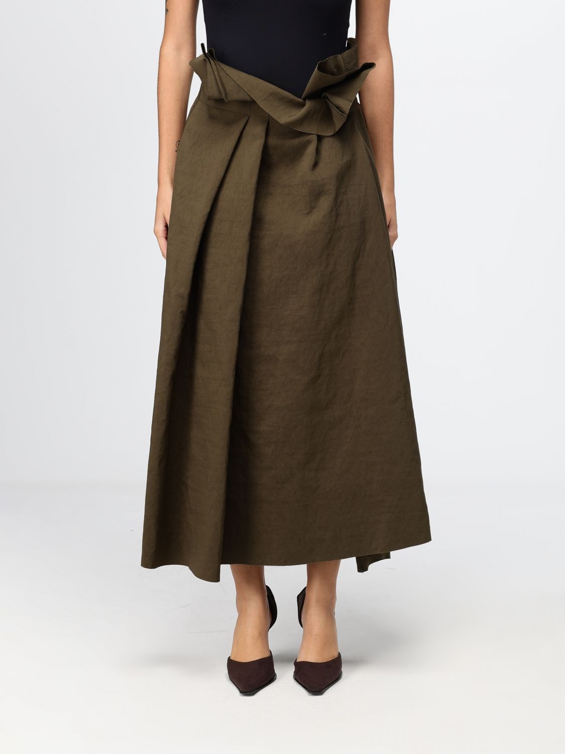 TER ET BANTINE Skirt Woman color Olive