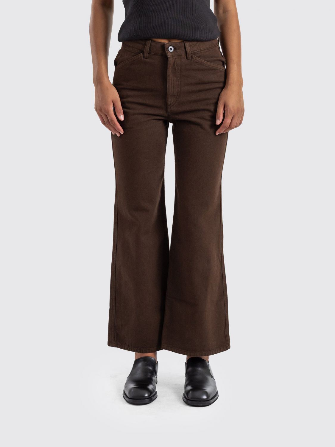 LEMAIRE Pants Woman color Coffee