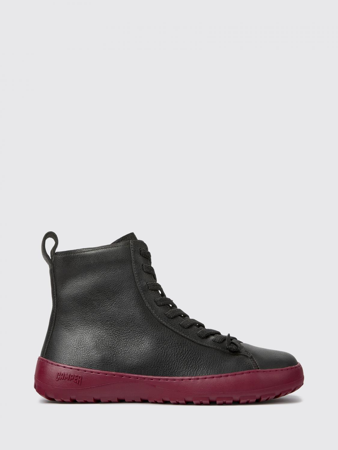 Camper Peu Serra Suede Ankle Boots with Vibram Soles and a Side Zip