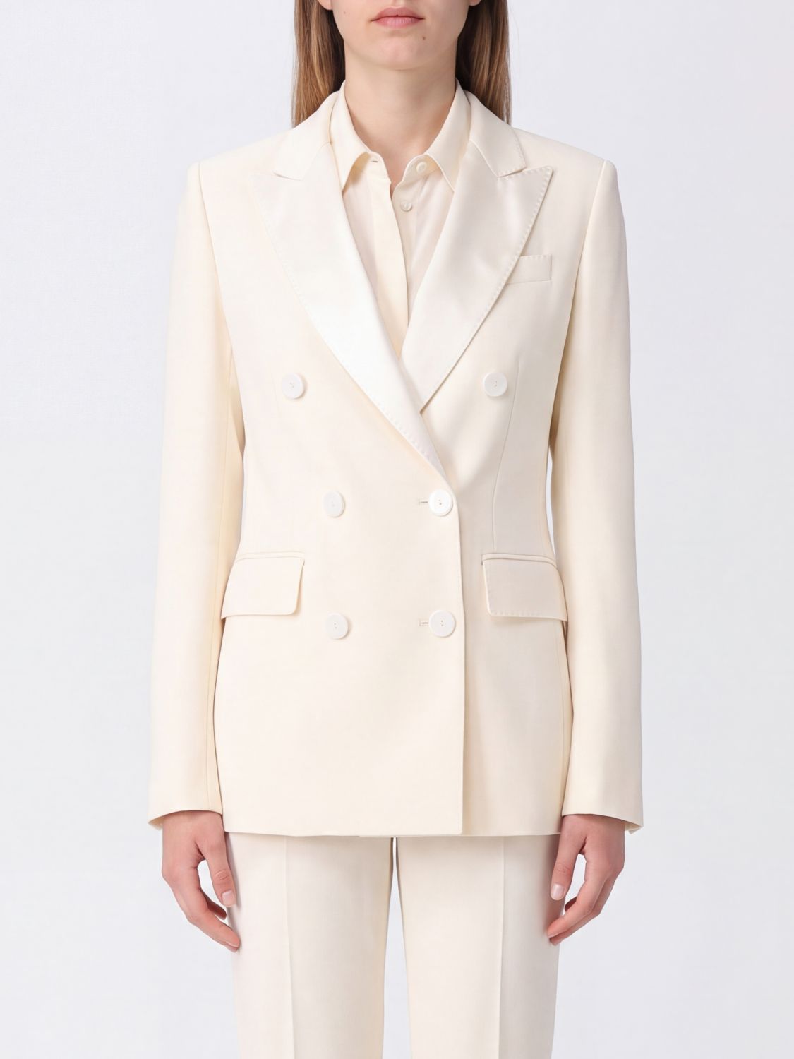 ALBERTO BIANI Jacket Woman color White