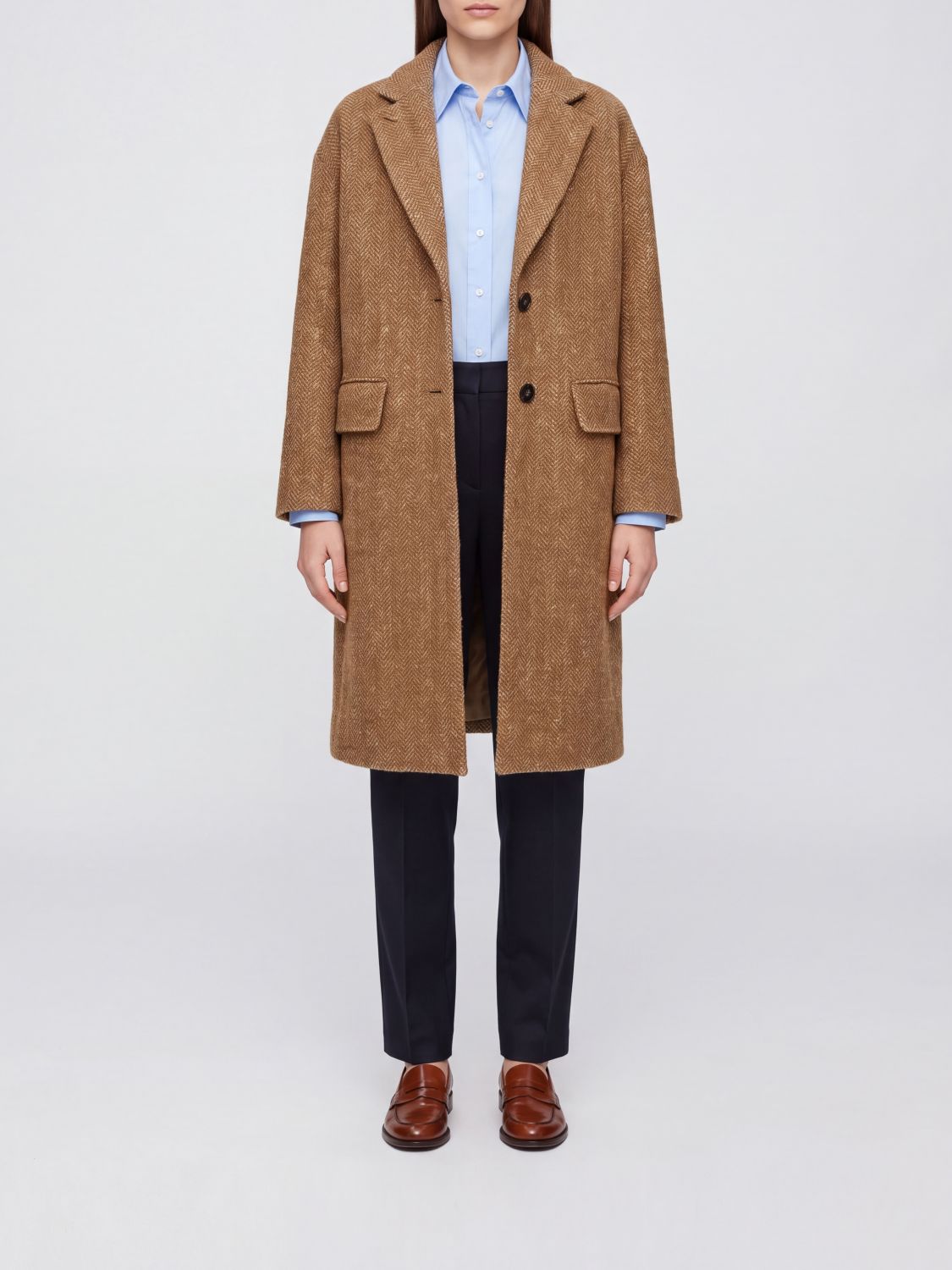 ALBERTO BIANI Coat Woman color Brown